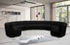 Infinity Black Velvet 10pc. Modular Sectional