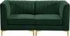Alina Green Velvet Modular Sectional