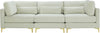 Julia Cream Velvet Modular Sofa (3 Boxes)