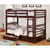 California Iv Black, Walnut, Gray, & White Twin/Twin Bunk Bed