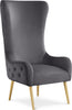 Alexander Grey Velvet Accent Chair