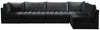Jacob Black Velvet Modular Sectional