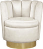 Lily Cream Velvet Accent Chair
