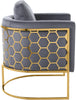 Casa Grey Velvet Chair