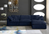 Cozy Navy Velvet Cloud Modular Sectional