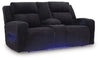 Forest Lake Power Reclining Loveseat with Console