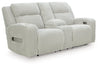 Forest Lake Power Reclining Loveseat with Console