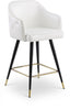 Barbosa White Faux Leather Counter/Bar Stool