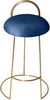 Ring Navy Velvet Counter Stool