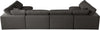 Plush Grey Velvet Standard Cloud Modular Sectional
