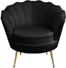 Gardenia Black Velvet Chair