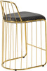 Gio Grey Velvet Stool