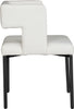 Caleb White Faux Leather Dining Chair