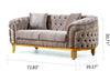 Galaxy Home Vanessa Loveseat in Taupe