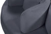 Circlet Grey Velvet Round Sofa Settee
