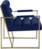 Wayne Navy Velvet Accent Chair