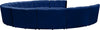 Infinity Navy Velvet 10pc. Modular Sectional