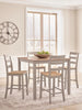 Harperfeld Counter Height Dining Table and 4 Counter Stools