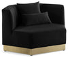 Marquis Black Velvet Chair
