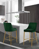 Karina Green Velvet Stool