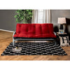 KNOX Red 8" Red/Black Futon Mattress w/ Inner Spring