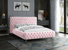 Delano Pink Velvet King Bed