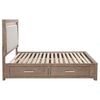 Kenora Panel Platform Storage Bed with LED Lighting