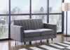 Lola Grey Velvet Loveseat