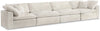 Cozy Cream Velvet Cloud Modular Sofa