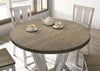 DAKOTA Counter Ht. Table, A. White/Ash Brown