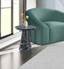 Omni Black Faux Marble End Table