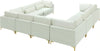 Julia Cream Velvet Modular Sectional (8 Boxes)
