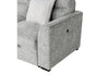 U9401 Nickel Sofa Bed Sectional with 3 Pillows and Ottoman