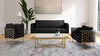 Casa Black Velvet Loveseat