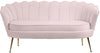 Gardenia Pink Velvet Loveseat