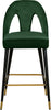 Akoya Green Velvet Stool