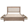 Kenora Panel Platform Storage Bed with LED Lighting
