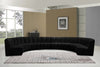 Infinity Black Velvet 8pc. Modular Sectional