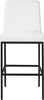 Bryce White Faux Leather Stool