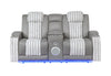U8000 Pwr Console Rec Loveseat with PHR, LED and Speaker