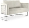 Casa Cream Velvet Loveseat