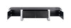 Leknes TV Stand Black w/ Silver Frame