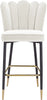 Lily Cream Velvet Stool