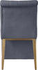 Curve Grey Velvet Dining Chair