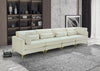 Julia Cream Velvet Modular Sofa (4 Boxes)