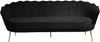 Gardenia Black Velvet Sofa