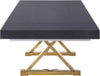 Excel Grey Oak Veneer Lacquer Extendable Dining Table (3 Boxes)