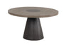 Broager 5 Pc Dining Table Set (White Caster Chairs) Rustic Oak