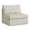 Jacob Cream Velvet Armless
