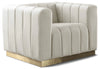 Marlon Cream Velvet Chair